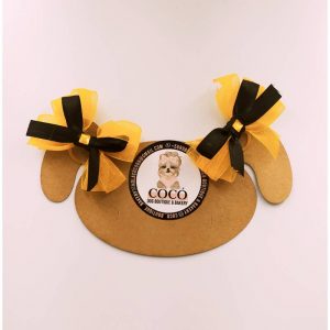 Moños amarillo y negro