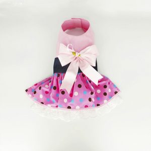 Vestido Rosa con lunares T/S