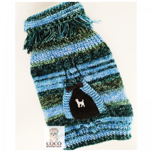 Chaleco cuello flecos