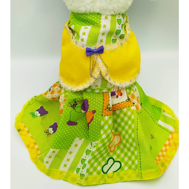 Vestido tonos verdes