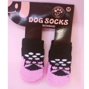Calcetines Antideslizantes Negro y Rosa